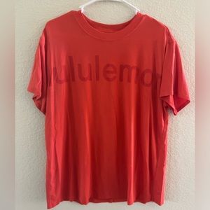 Lululemon All Yours Boyfriend Tee Carnation Red